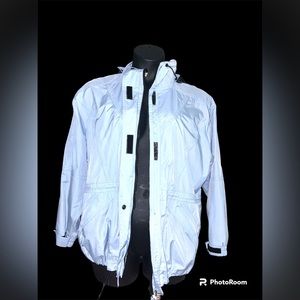 MultiTex blue rain jacket size LG